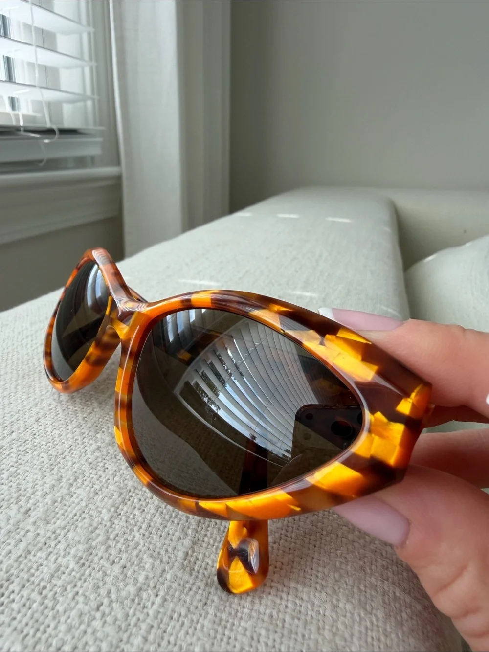 Vintage Alain Mikli Rare 1990's Tortoise 72 X 15 Cat Eye Sunglasses
